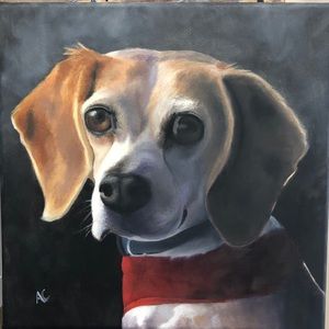 Fur babies (oil paintings just for fun)